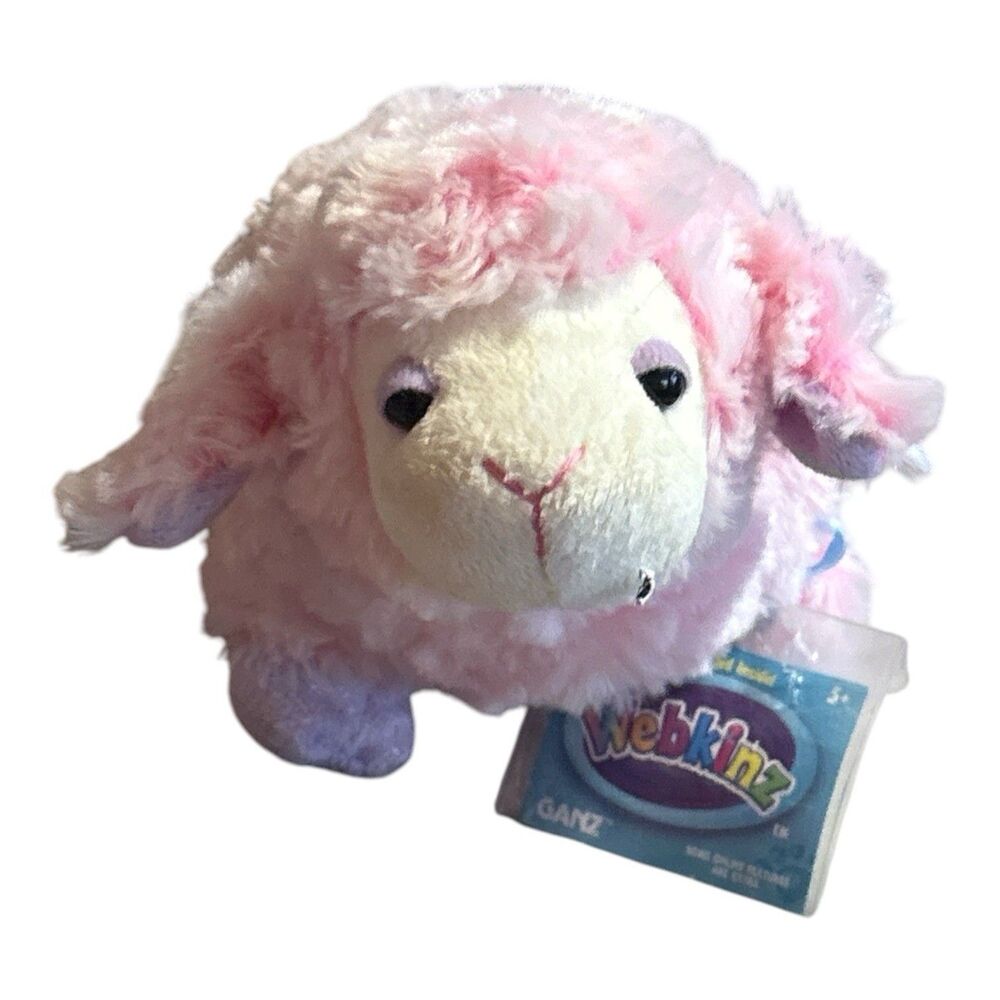 Webkinz Retired Pink Dreamy Sheep HM641 Pre-Owned With Code